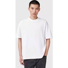 AllSaints Clothing AllSaints Haven Cotton Logo Embroidered Tee - Optic White