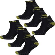 KAV Men's Ultimate Trainer Work Socks - Black/Yellow Contrast