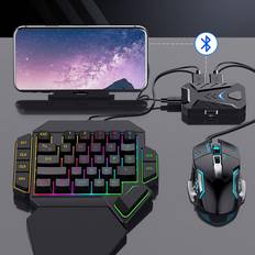 Tauoh Portable Mobile Gaming Keyboard Mouse Converter Adapter
