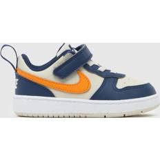Nike Court Borough Low 2 Baby Toddler Shoe - Wht/Brwn/Ora