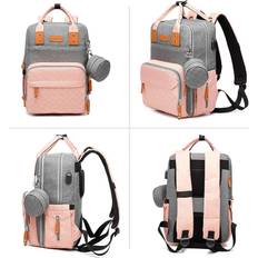 Tomtop Jms Portable Diaper Bag Backpack Travel Baby Nursing Bag
