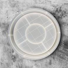 Fiskars Round Mosaic Checkered Tray Silicone Mould