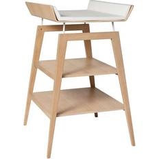 Naturfarvet Puslepuder Leander Puslebord Med Skumhynde Eg