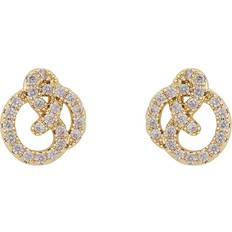 Smycken Snö of Sweden Mayfair Knot Earring - Gold/Clear