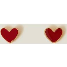 Ruby Earrings Accessorize Gold Heart Stud Earrings -