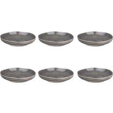 Soup Plates Assiette Creuse Stellar ø22,5 cm 6 Pièces Gris Béton Soup Plate