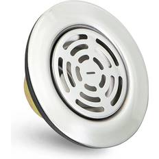 Steel Sink Strainers Everflow Highcraft 97I3 Flat Stainless Steel RV Mobile Shower Strainer Drain Assembly