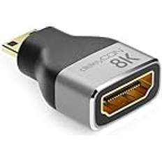 Kablar DeleyCON Mini HDMI Adapter Kopplingskabel 7680x4320