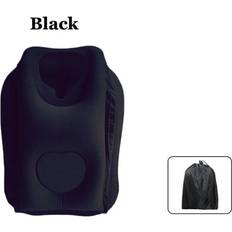 Textiles MDSRJONE Inflatable Air Cushion Travel Black Neck Pillow