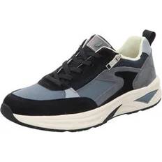 44 - Blåa Derby Waldläufer Sneaker low - dunkelblau / schwarz - 42,5