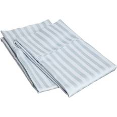 Textiles Impressions 300KGPC STHG 300 King Cases Egyptian Cotton Stripe - Hunter Green Pillow Case Green