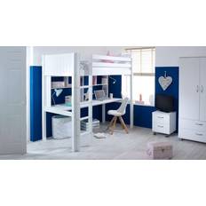 Thuka Kid's Room Thuka Flexa Nordic Highsleeper 2 Grooved White
