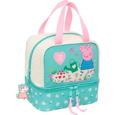 Polyester Baby Bottles & Tableware Peppa Pig Lunchbox Pretty Flowers Yellow Mint 20 x 20 x 15 cm