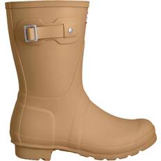 Beige - Women Wellingtons Hunter Original Short Wellington Boots - Tan