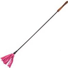 Rouge Garments Riding Crop With Wooden Handle Pink
