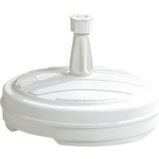 B&Q Parasols & Accessories B&Q Nyssa White Round Parasol Base 0.8Kg Filled Up To 20Kg