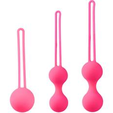 Ben Wa Balls House Of Glass Red Silicone Kegel Toning Set