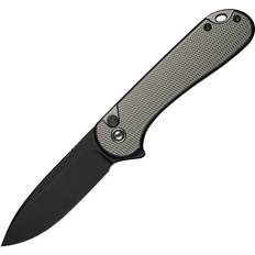 Elementum II Button Lock Gray Aluminum Black Stonewashed Nitro-V Blade