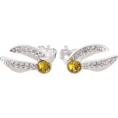 Smycken Harry Potter Sterling Silver Gyllene Snitch Örhängen Utsmyckade Swarovski-kristaller - Sterlingsilver