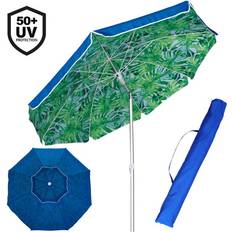Ombrelloni e Accessori Ombrellone Mare Spiaggia Giardino Alluminio Grande 200cm Tropical Con Custodia
