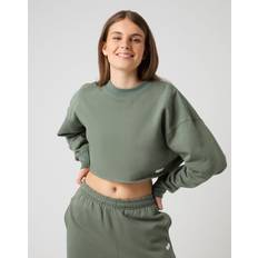 Björn Borg Genbrugsmaterialer Sweatere Björn Borg Studio Oversized Cropped Sweatshirt - Grøn