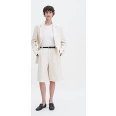 Filippa K Shorts Filippa K Relaxed Pleated Cotton Linen - Kräm