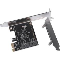 Tauoh PCIe Express to SATA 3.0 2-Port SATA III 6G Expansion Controller Card