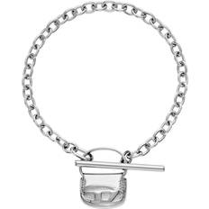 Smycken Diesel Bracelet En Acier Inoxydable - Gris Argenté