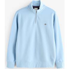 Jumpers on sale Gant Men Shield Half Zip Sweatshirt - Bleu