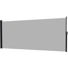 Proiezioni OutSunny Frangivista Da Giardino Retrattile 400x180 cm Con Maniglia Grigio Chiaro