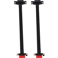 Controller Cards Tauoh 2X 90 Degree Pci-E Pci Express 1X To Slot Riser Card Converter