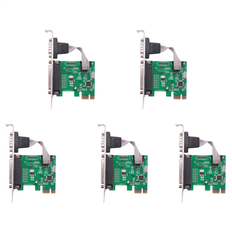 Jojomino Convertitore Adattatore PCI-E PCI Express 5 Porte RS232-232