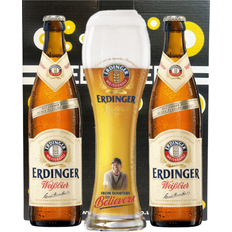 Beer Erdinger Weissbier German Wheat Beer 500ml Bottles Gift Set 2 Pack 50cl