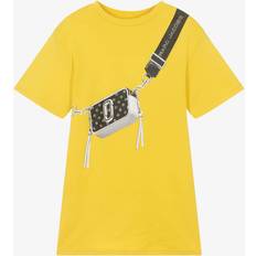Marc Jacobs Girls Yellow Cotton Snapshot Bag Dress - Yellow