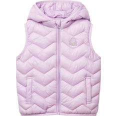 Purple Vests United Colors of Benetton Kids' Zig Zag Down Padded Gilet - Lilac
