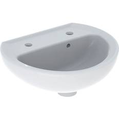 Twyford Twyford Alcona Cloakroom Basin 40 x 32 cm 2 Tap Holes AR4812WH