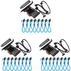 Controller Cards Tlily 3X PCIe SATA Card 8 Port 6Gbps 3.0