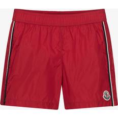 Moncler Swimwear Moncler Enfant Boys Log Badge Swim Shorts - Red