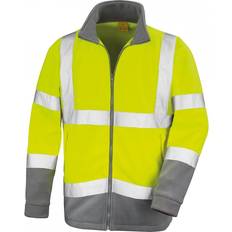Result Mens Hi-Vis Microfleece Safety Jacket - Gelb
