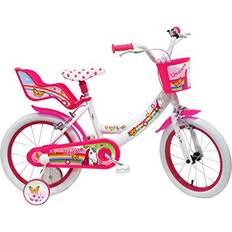 Denver Unicorn Kinderfiets Wit-Roze Maat 16 Inch