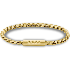 BOSS Gold Doran Braided Chain Bracelet - Gold