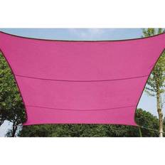 Kvadratisk Solsejl 5 x 5m Fuchsia 50cm