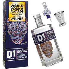 Beer & Spirits D1 London Spirits Vodka Gift Set with Cocktail Jigger and Pourer 40% 70cl