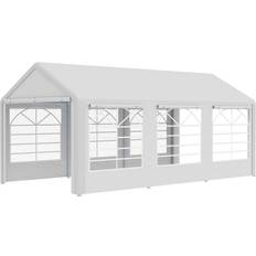 Padiglioni OutSunny Gazebo da Giardino 6x3 m con Finestre Laterali