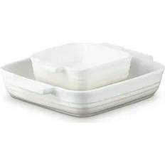 Beige Cake Tins Le Creuset Stoneware Square Oven Dish Set of 2 Cake Pan