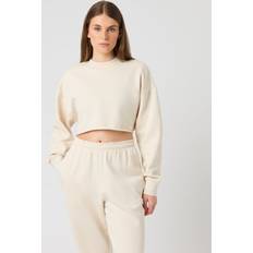 Björn Borg Sweatshirts Jumpers Björn Borg Studio Oversized Cropped Sweatshirt - White