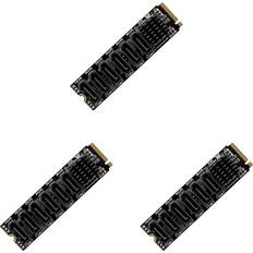 Controller Cards Tauoh M.2 NVME PCI-E PCIe X4 X8 X16 to 6 Port 3.0 SATA Adapter Card Riser