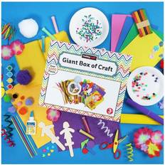 Hobbycraft Yellow Purple And Red Giant Box of Craft 1000 Pieces Kit 32 x 26 x 12 cm