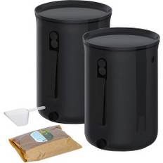 Plastkökskompostator Svart 9.6 L