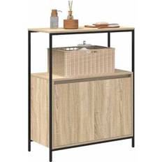 vidaXL Bathroom Cabinet with Shelves Sonoma Oak 76.5 x 35 x 95 cm